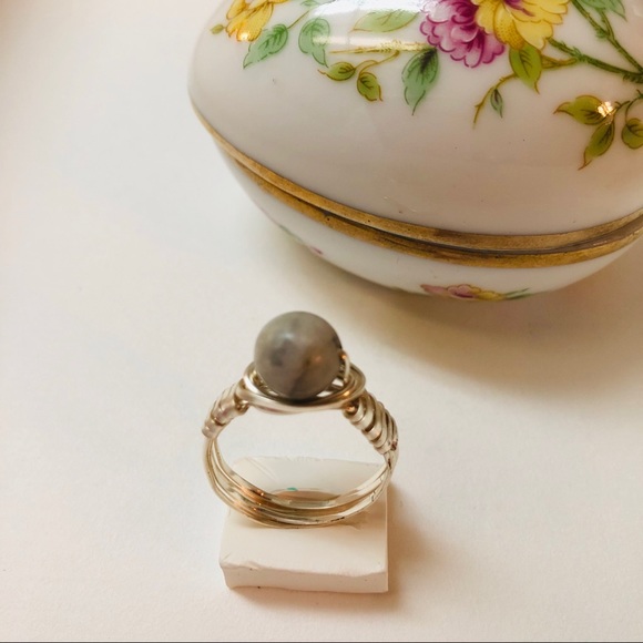 Silver wire wrapped ring - Picture 3 of 3